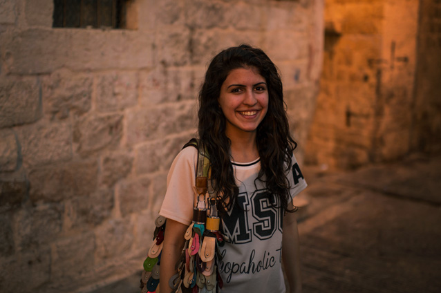 Deema, just before the sun went down in the Old city. Photo : Signe Christine Urdal © 2014